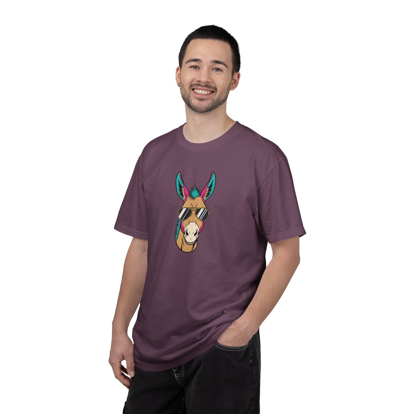 Funny Donkey Head with Glasses T-Shirt