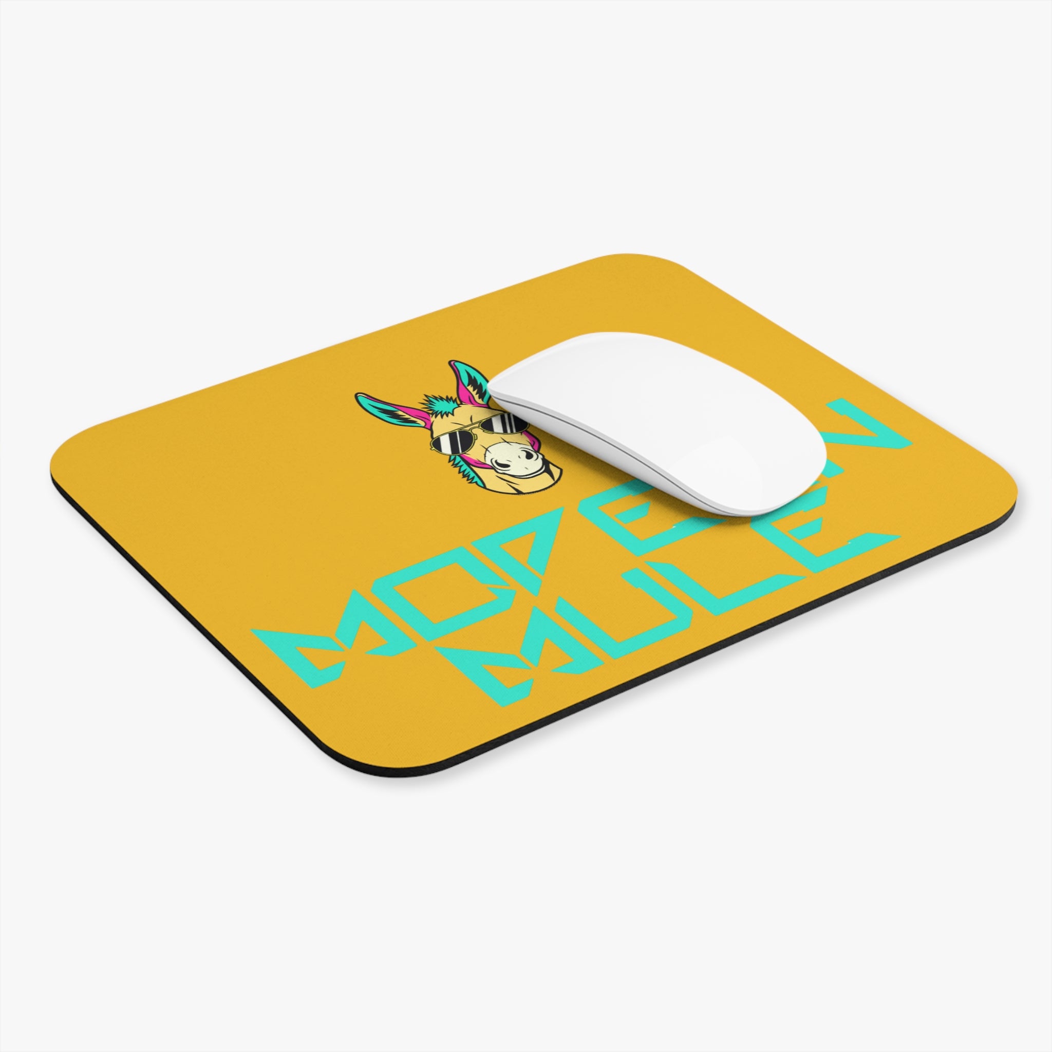 Modern Mule Mouse Pad — Retro Graphic Desk Mat with 'Modern Mule' Text