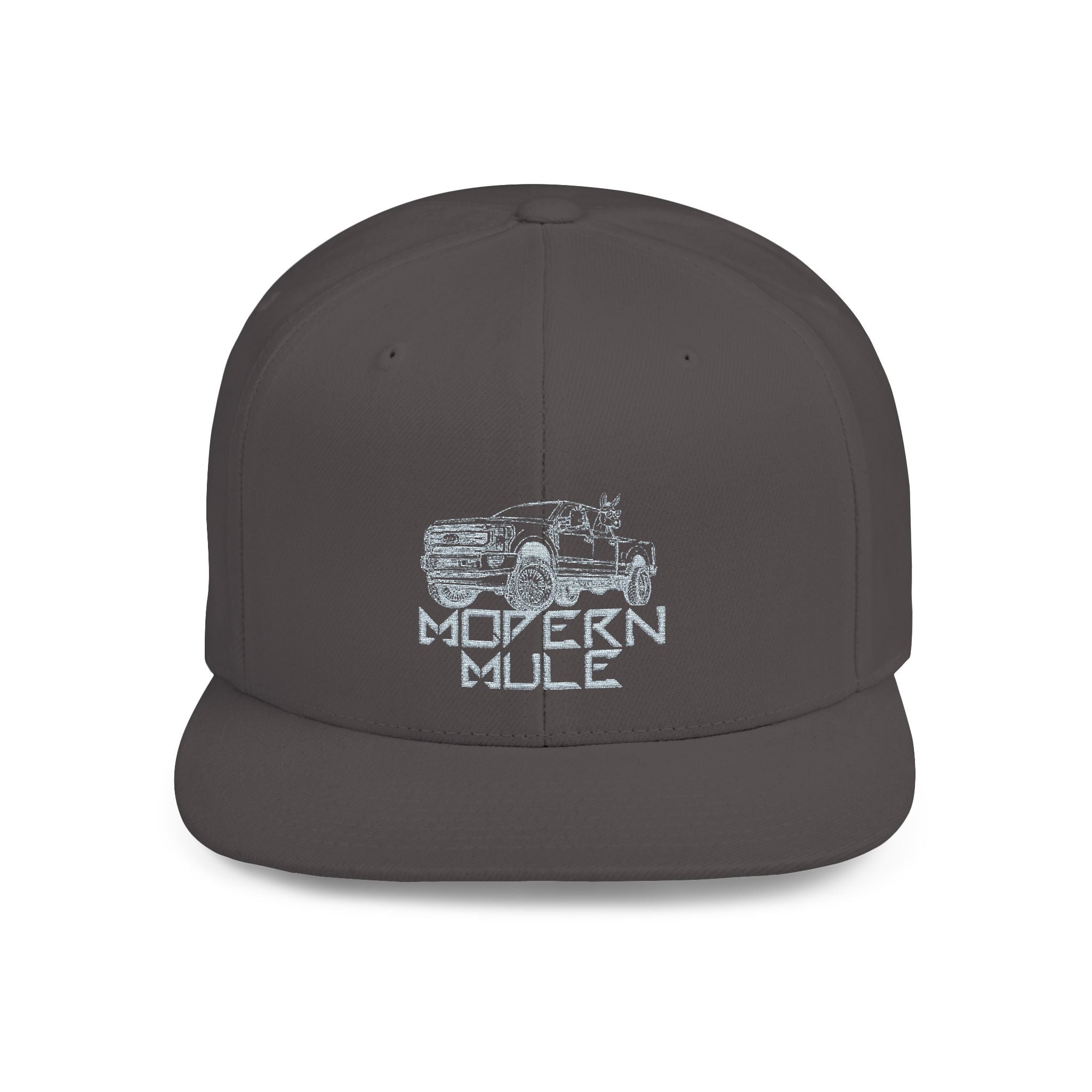 Teal Emblem Ford Diesel Truck Flat Bill Snapback — "Modern Mule"