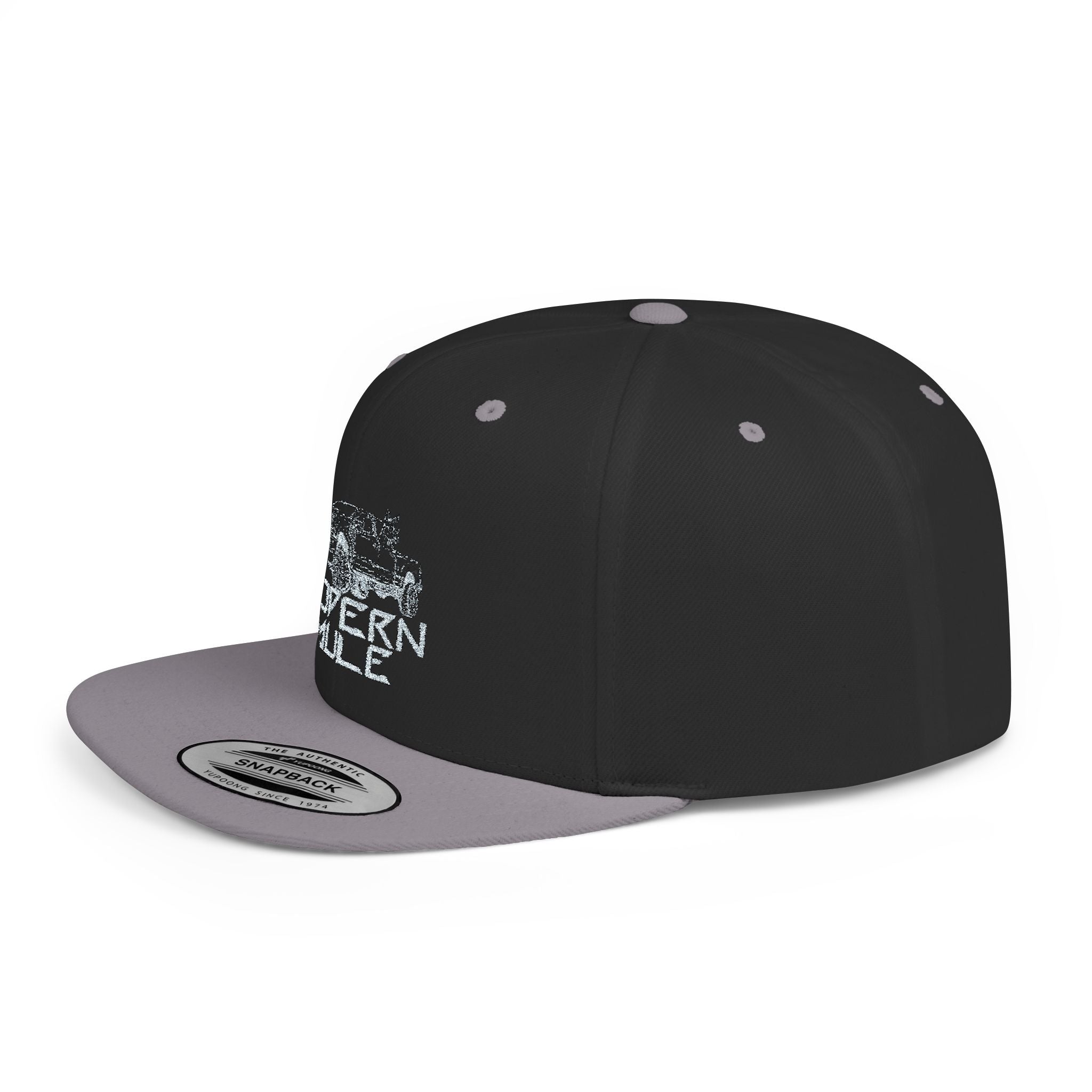 Teal Emblem Ford Diesel Truck Flat Bill Snapback — "Modern Mule"