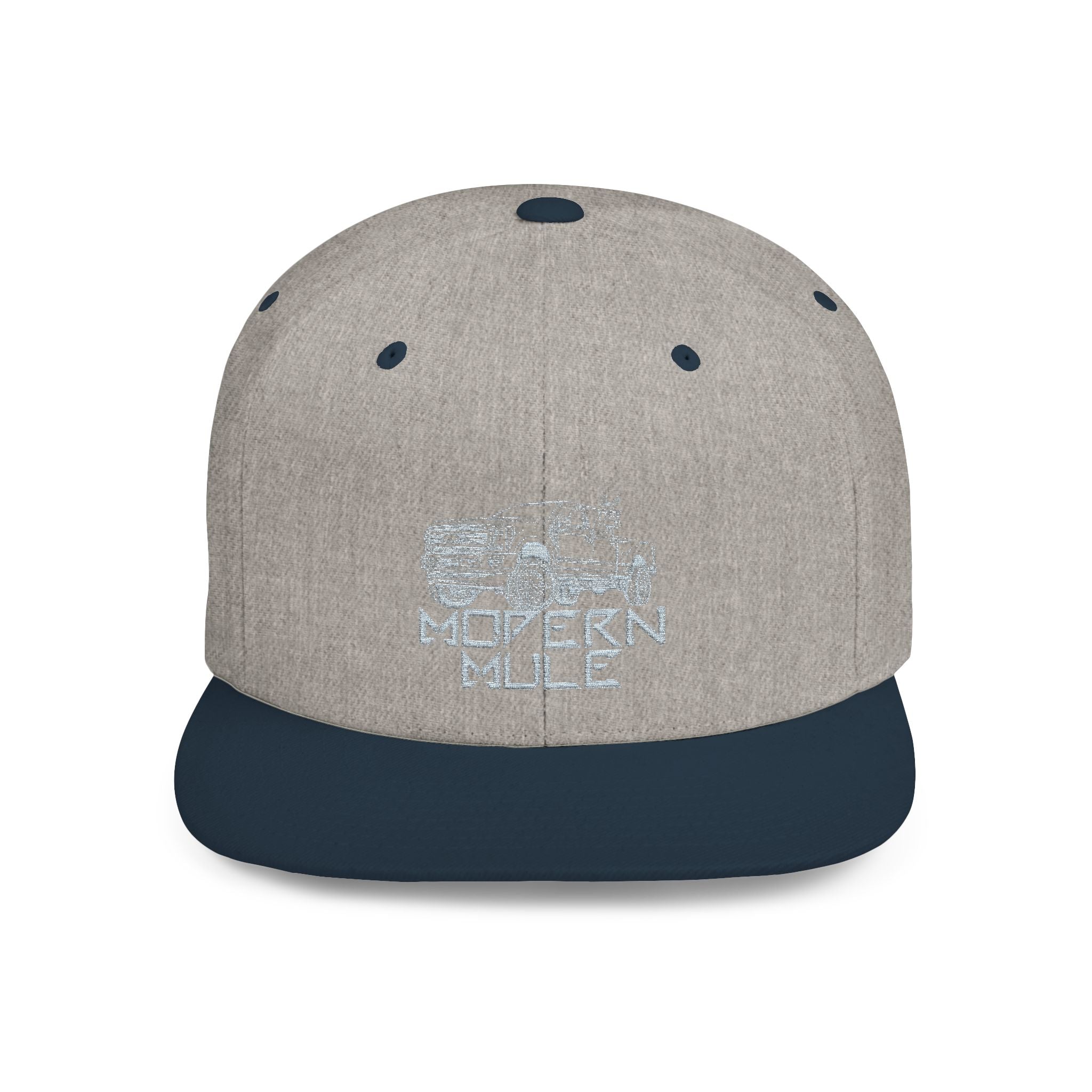 Teal Emblem Ford Diesel Truck Flat Bill Snapback — "Modern Mule"