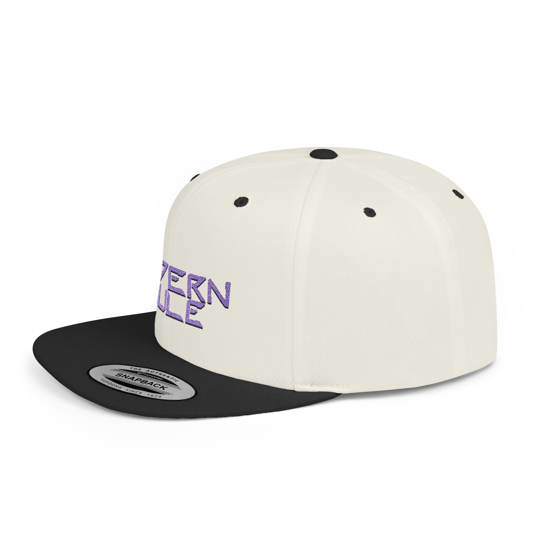 Royal Blue Logo Flat Bill Snapback — mdern mule Hat