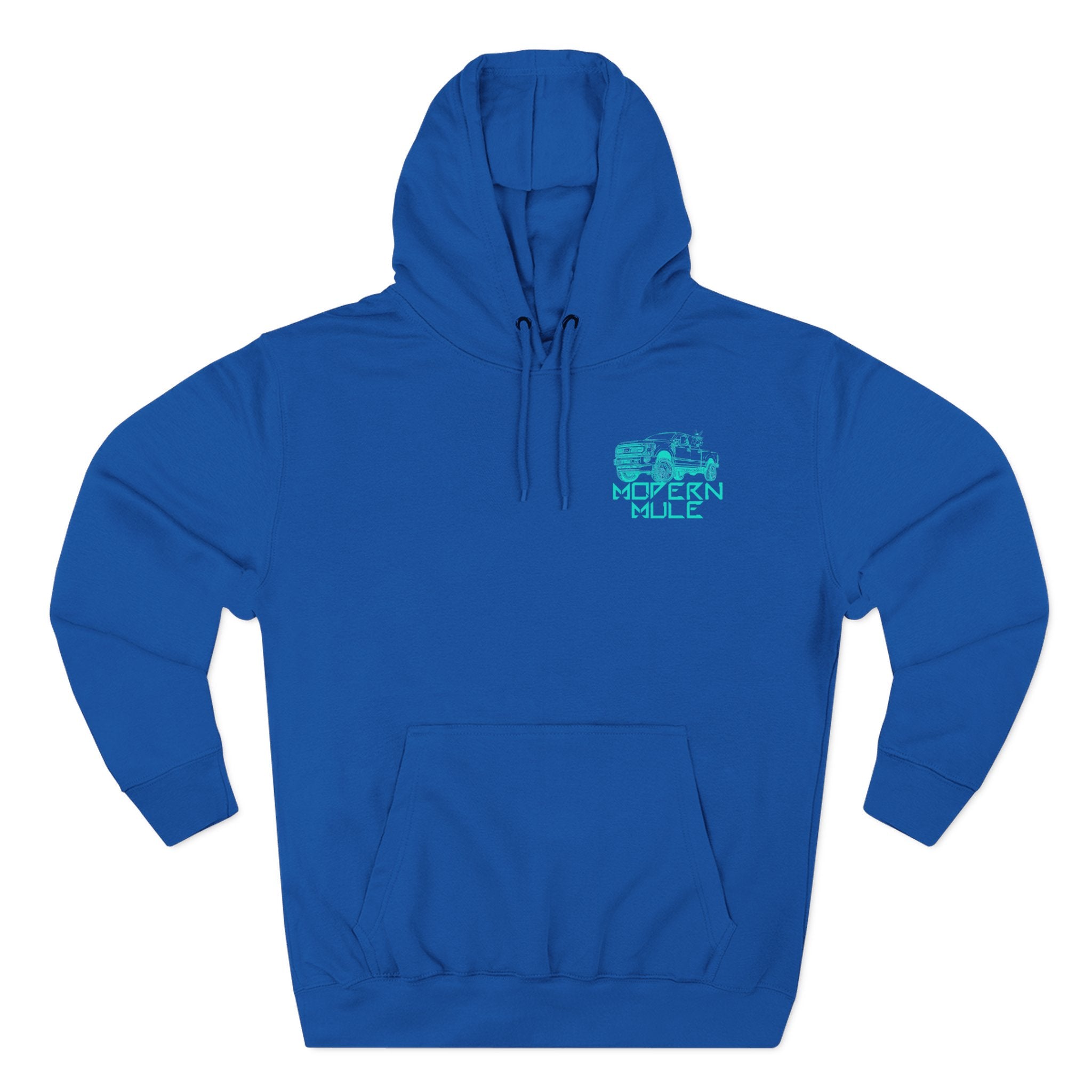 Modern Mule Logo Hoodie — Minimal Graphic Fleece Pullover