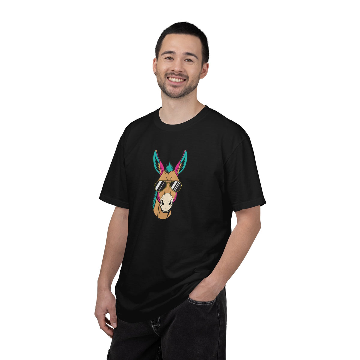 Funny Donkey Head with Glasses T-Shirt