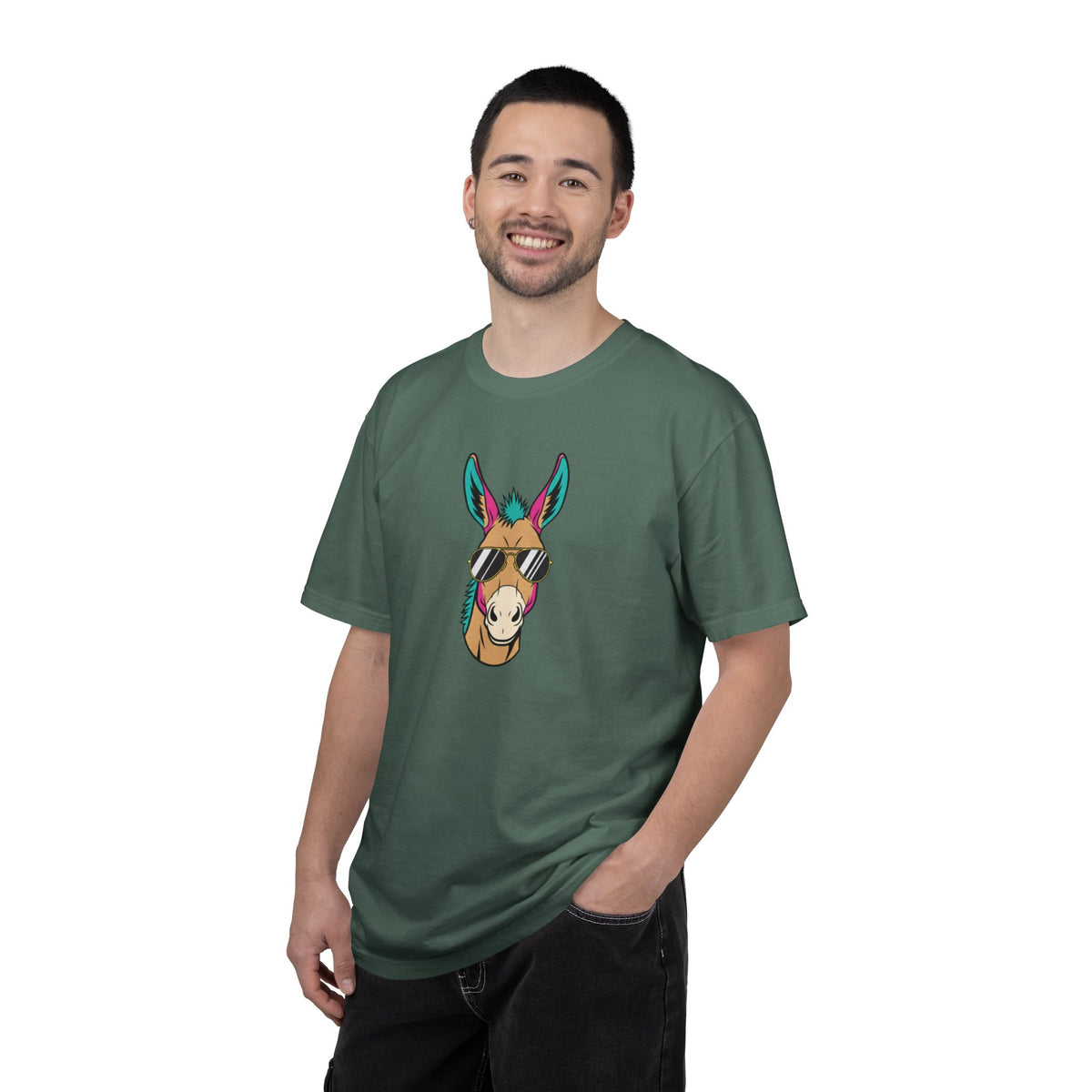 Funny Donkey Head with Glasses T-Shirt