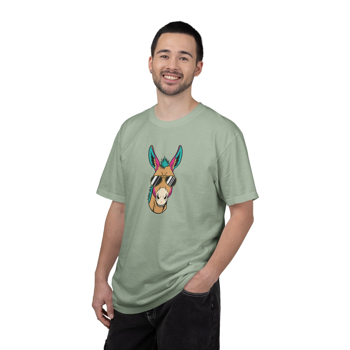Funny Donkey Head with Glasses T-Shirt