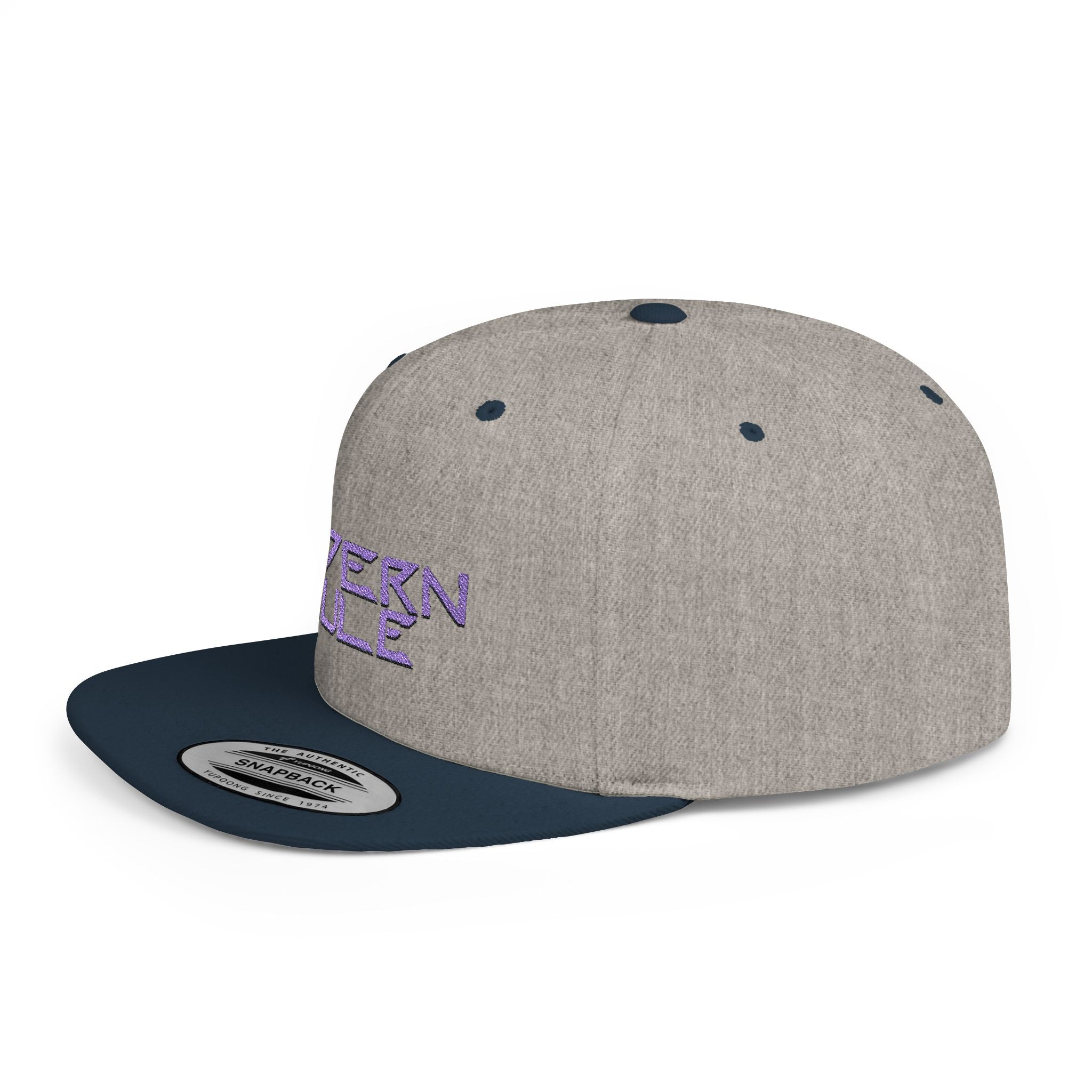 Royal Blue Logo Flat Bill Snapback — mdern mule Hat