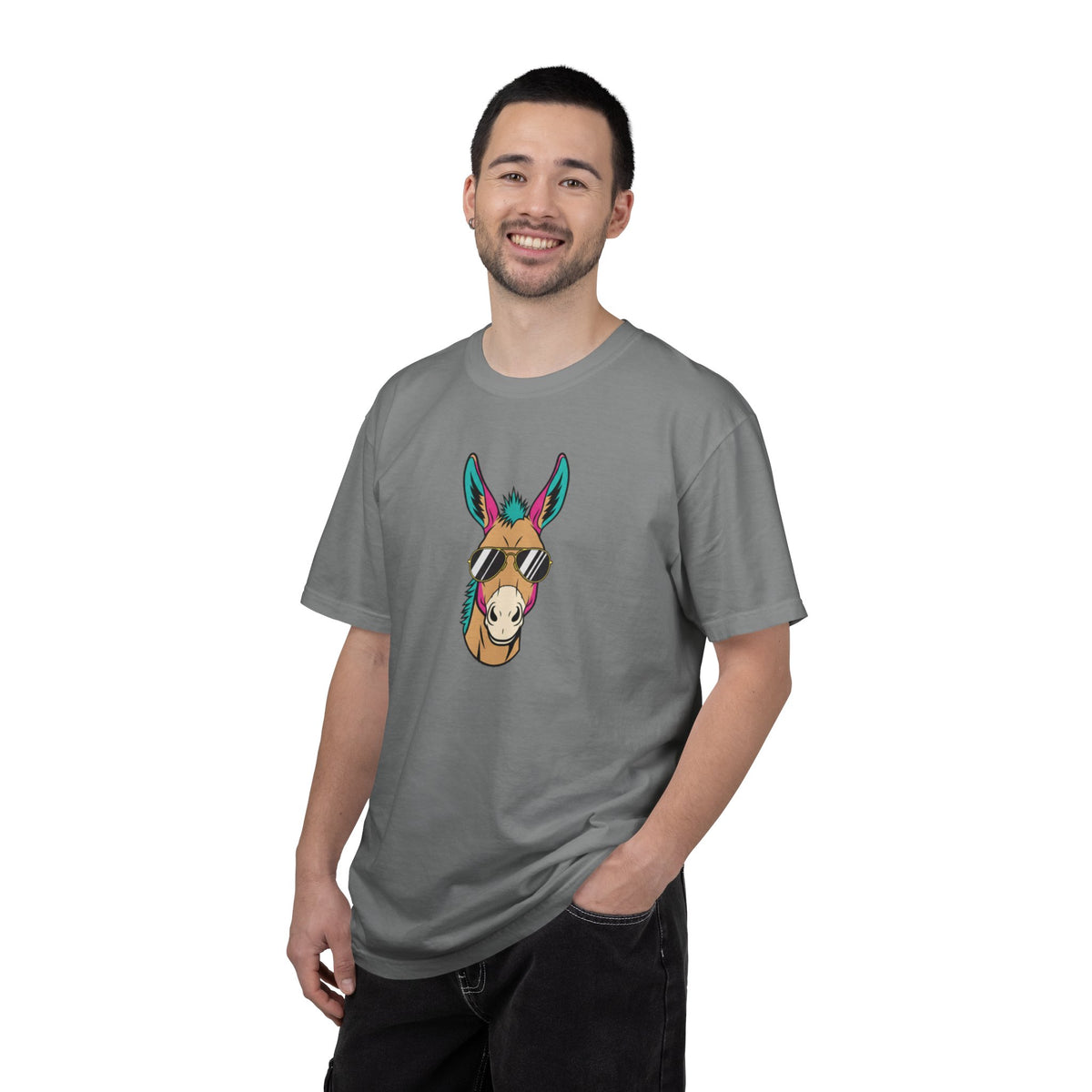 Funny Donkey Head with Glasses T-Shirt