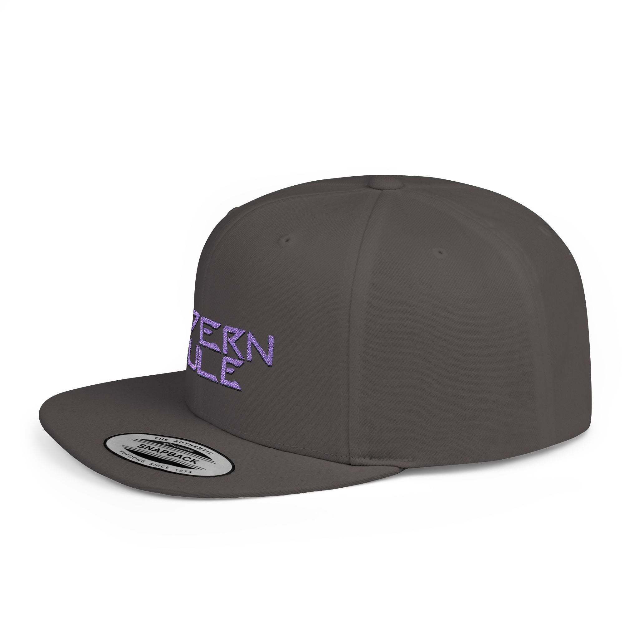 Royal Blue Logo Flat Bill Snapback — mdern mule Hat