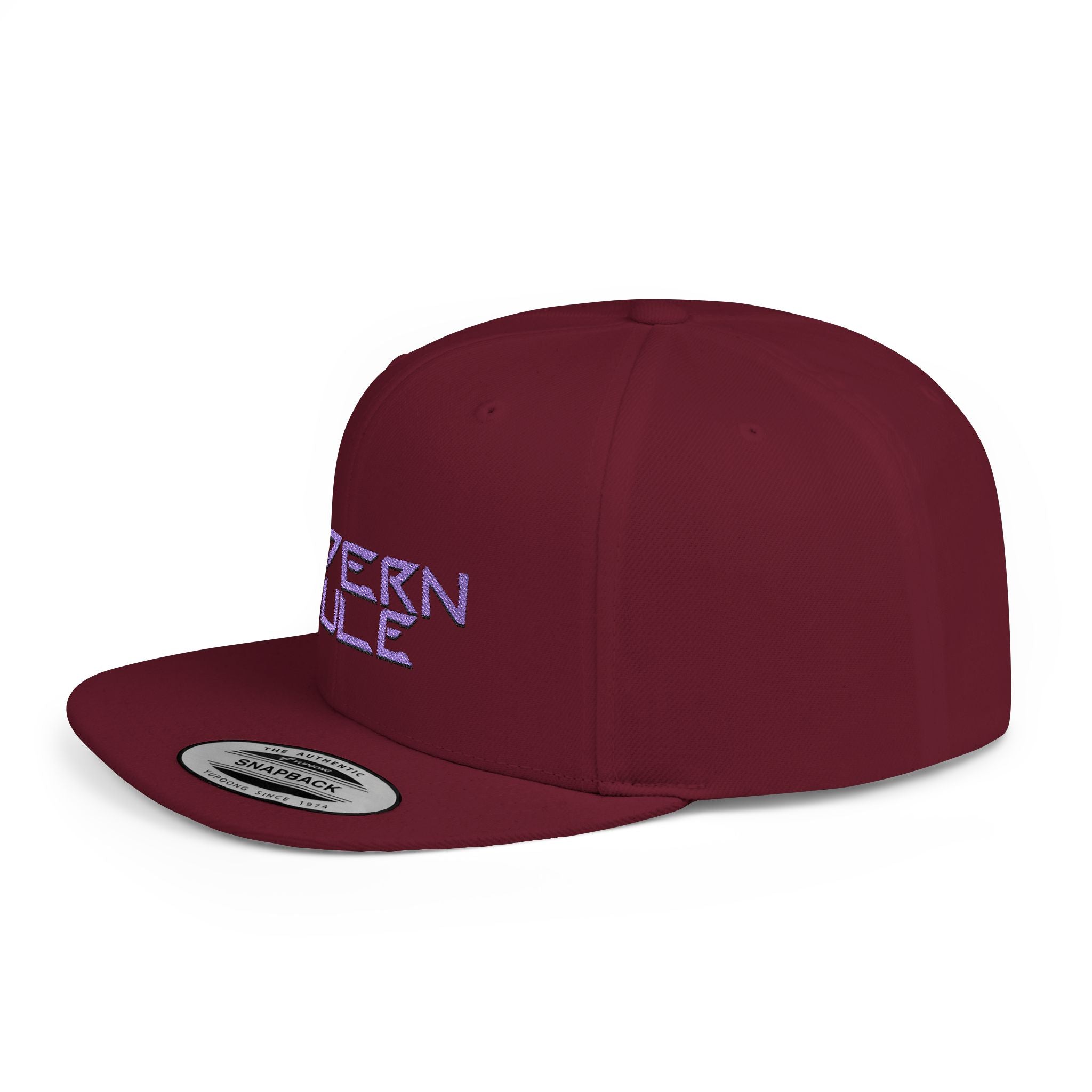 Royal Blue Logo Flat Bill Snapback — mdern mule Hat