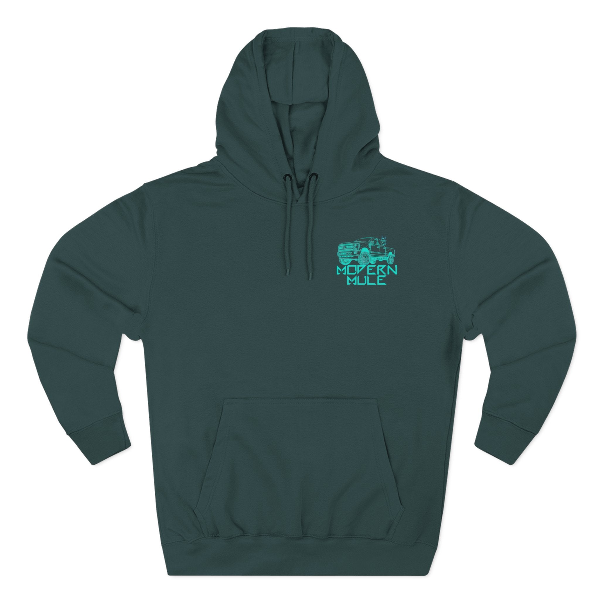Modern Mule Logo Hoodie — Minimal Graphic Fleece Pullover