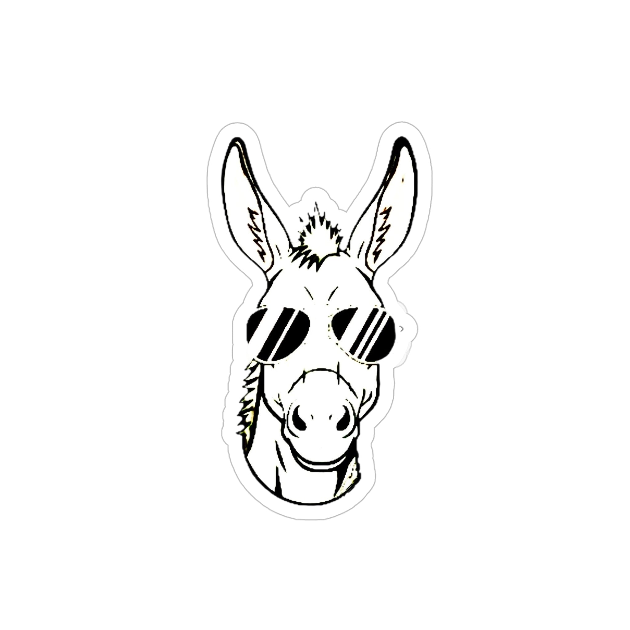 Transparent Outdoor Stickers, Die-Cut, 1pc