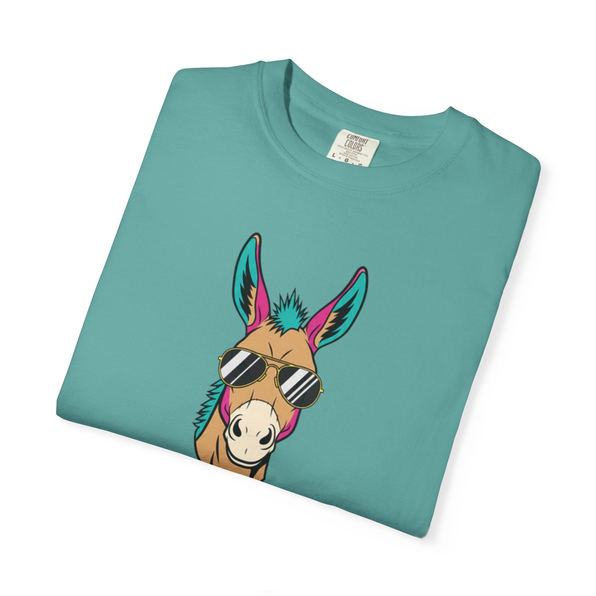 Funny Donkey Head with Glasses T-Shirt