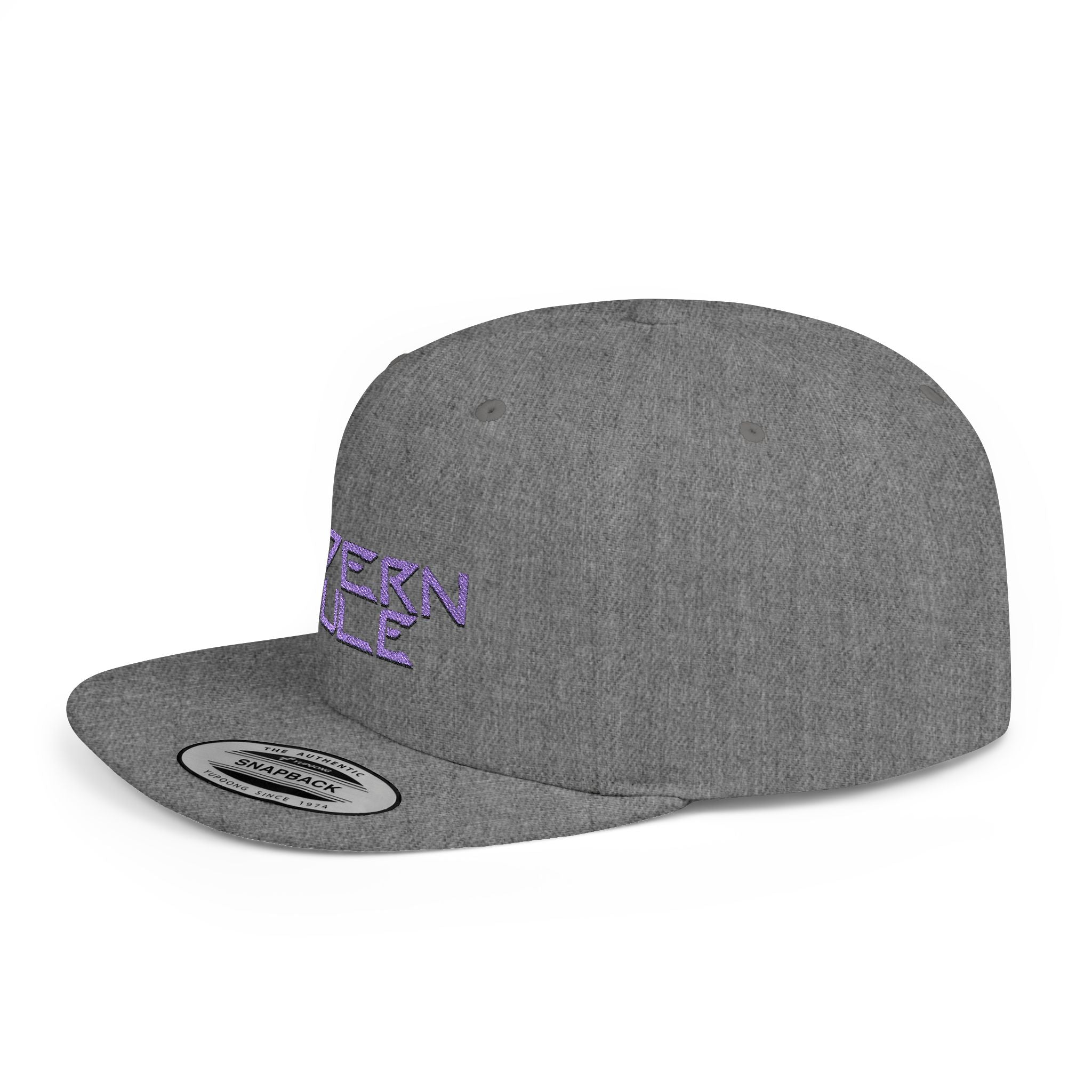Royal Blue Logo Flat Bill Snapback — mdern mule Hat