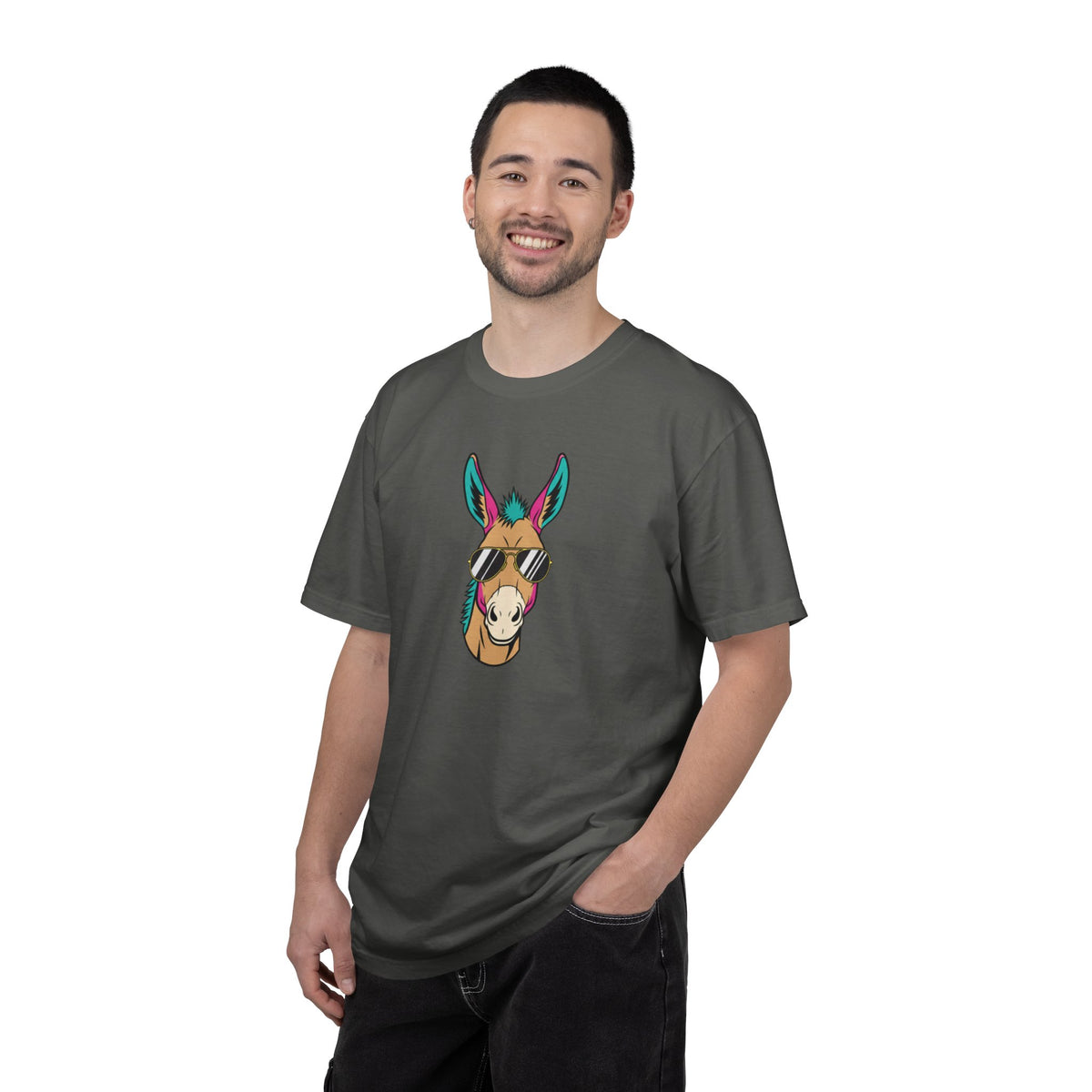 Funny Donkey Head with Glasses T-Shirt