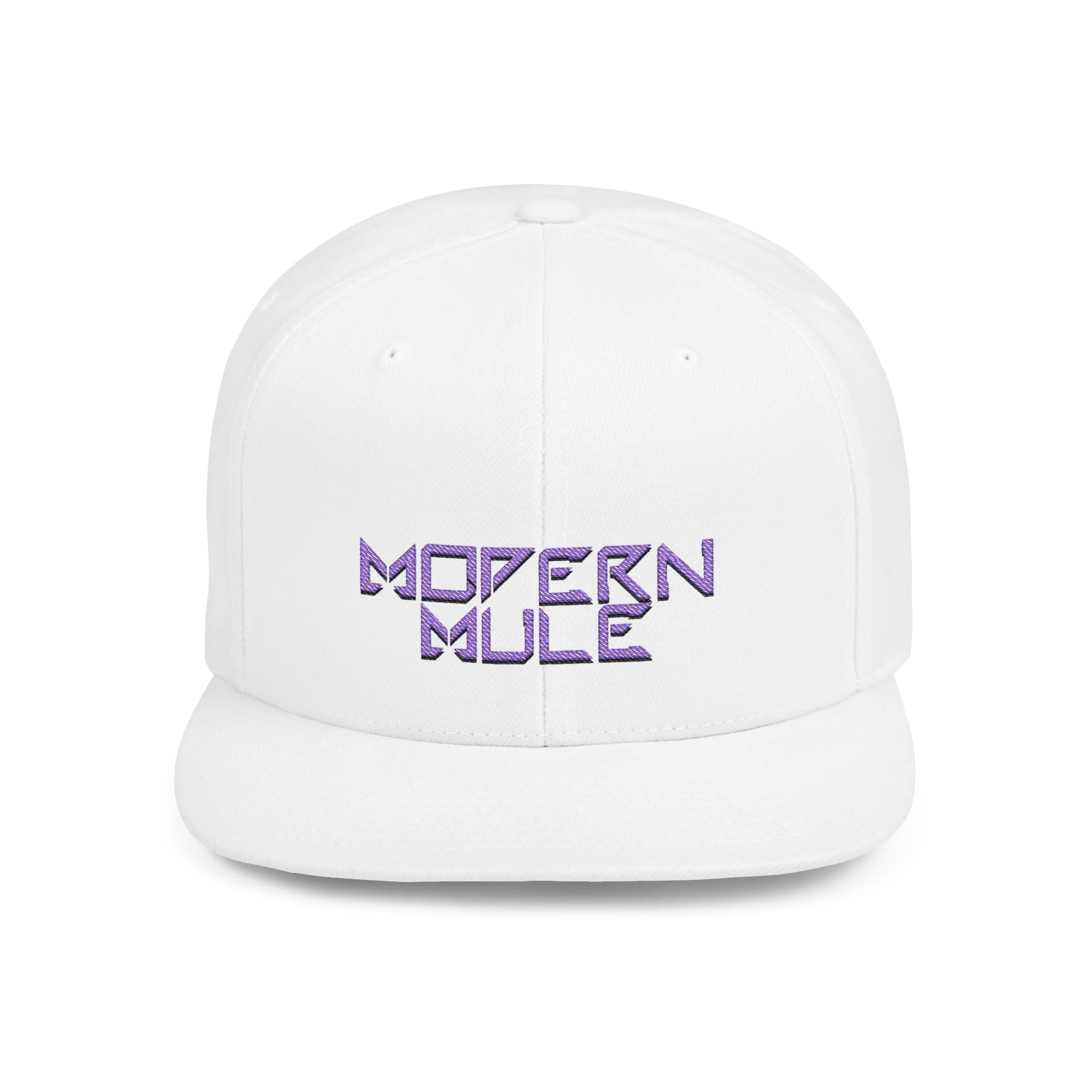 Royal Blue Logo Flat Bill Snapback — mdern mule Hat