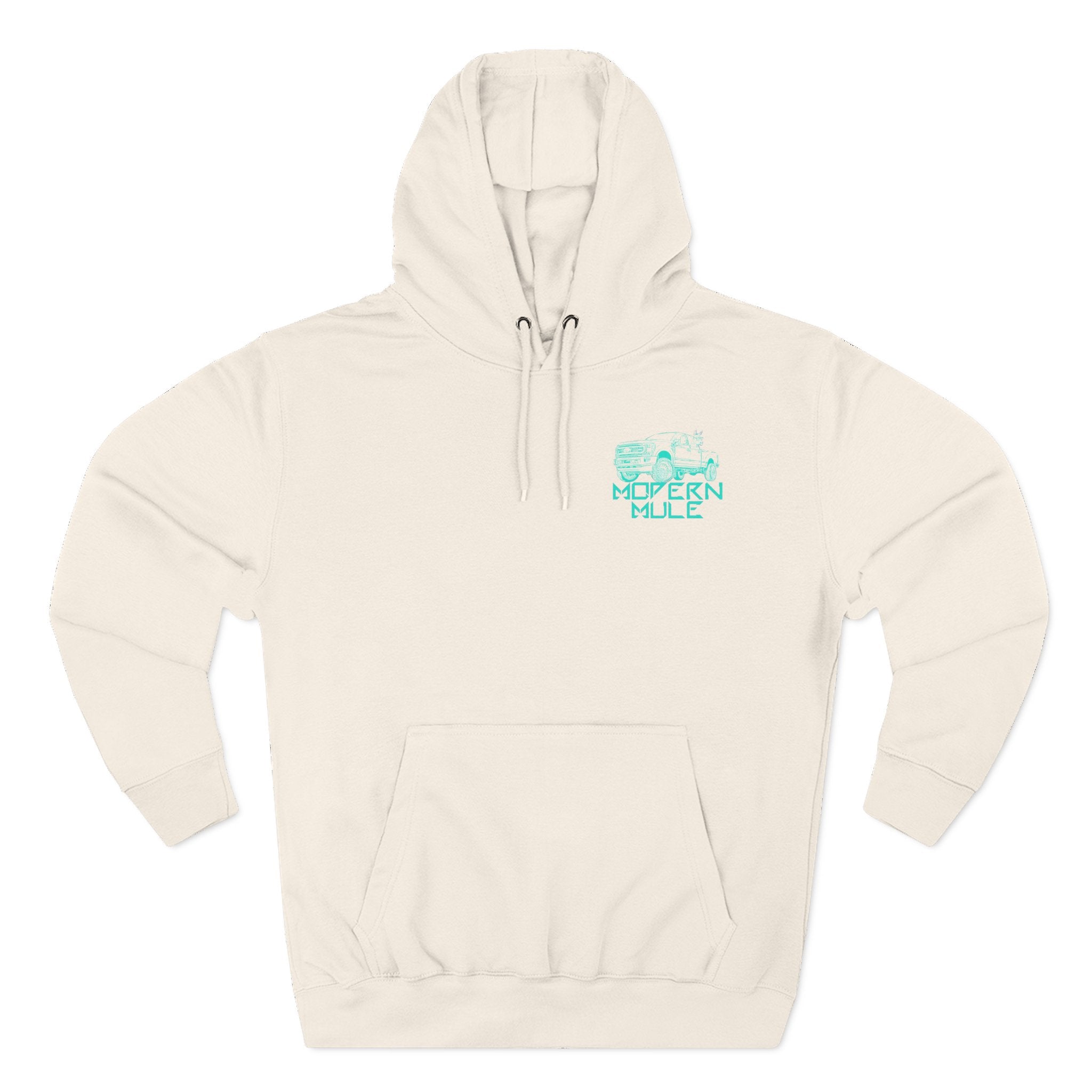 Modern Mule Logo Hoodie — Minimal Graphic Fleece Pullover