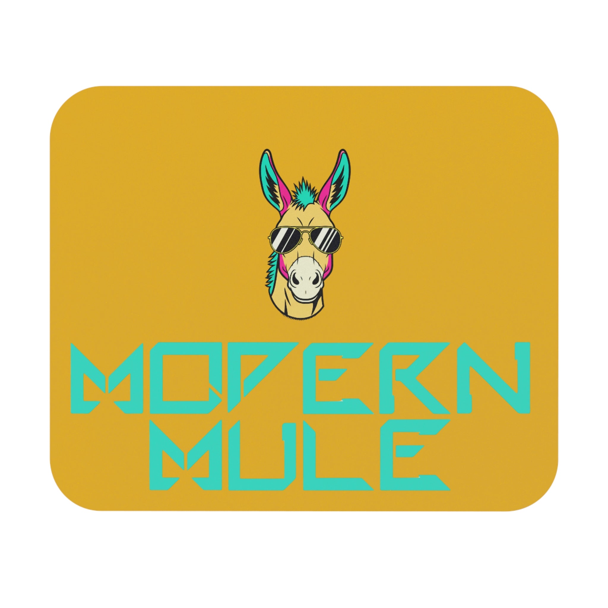 Modern Mule Mouse Pad — Retro Graphic Desk Mat with 'Modern Mule' Text