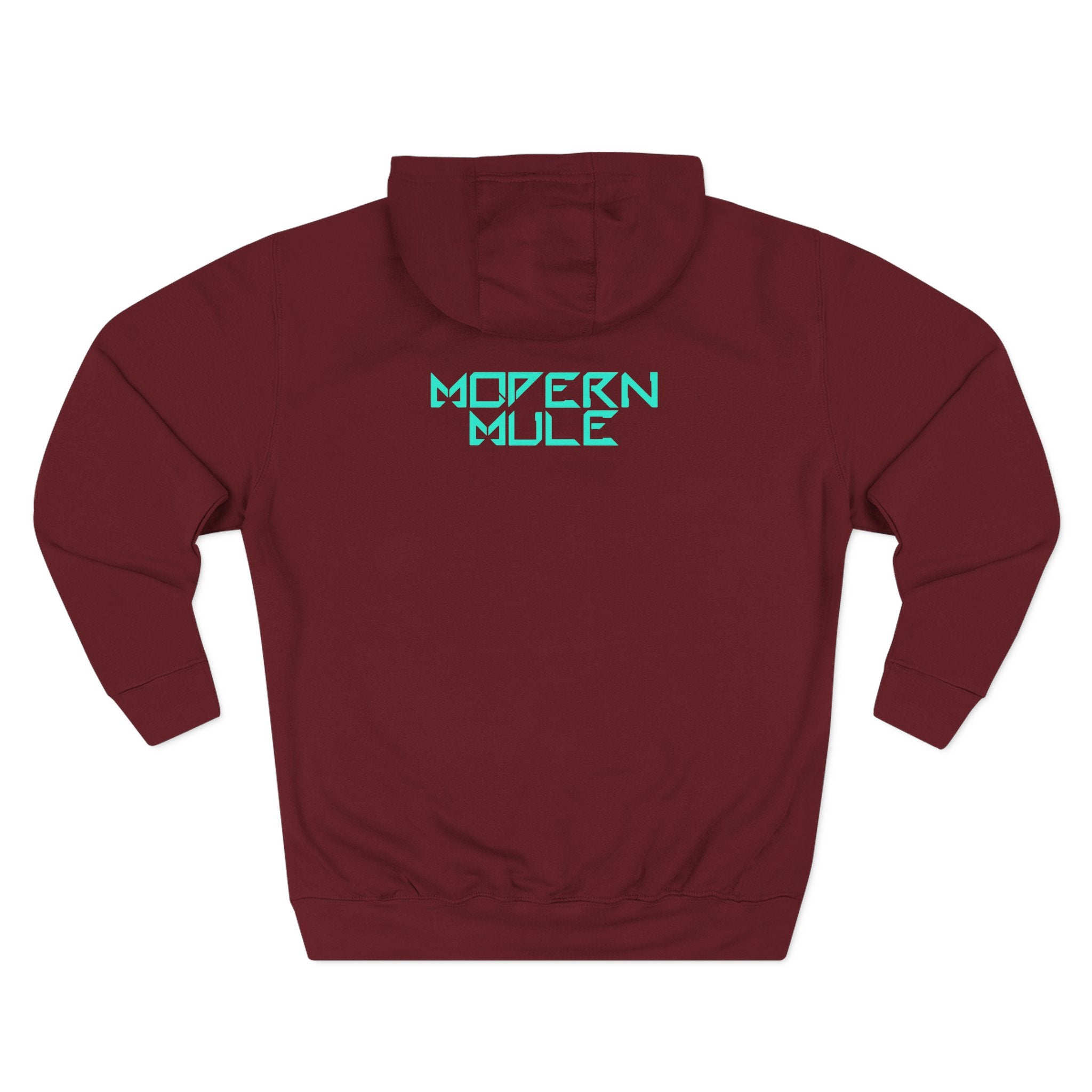 Modern Mule Logo Hoodie — Minimal Graphic Fleece Pullover