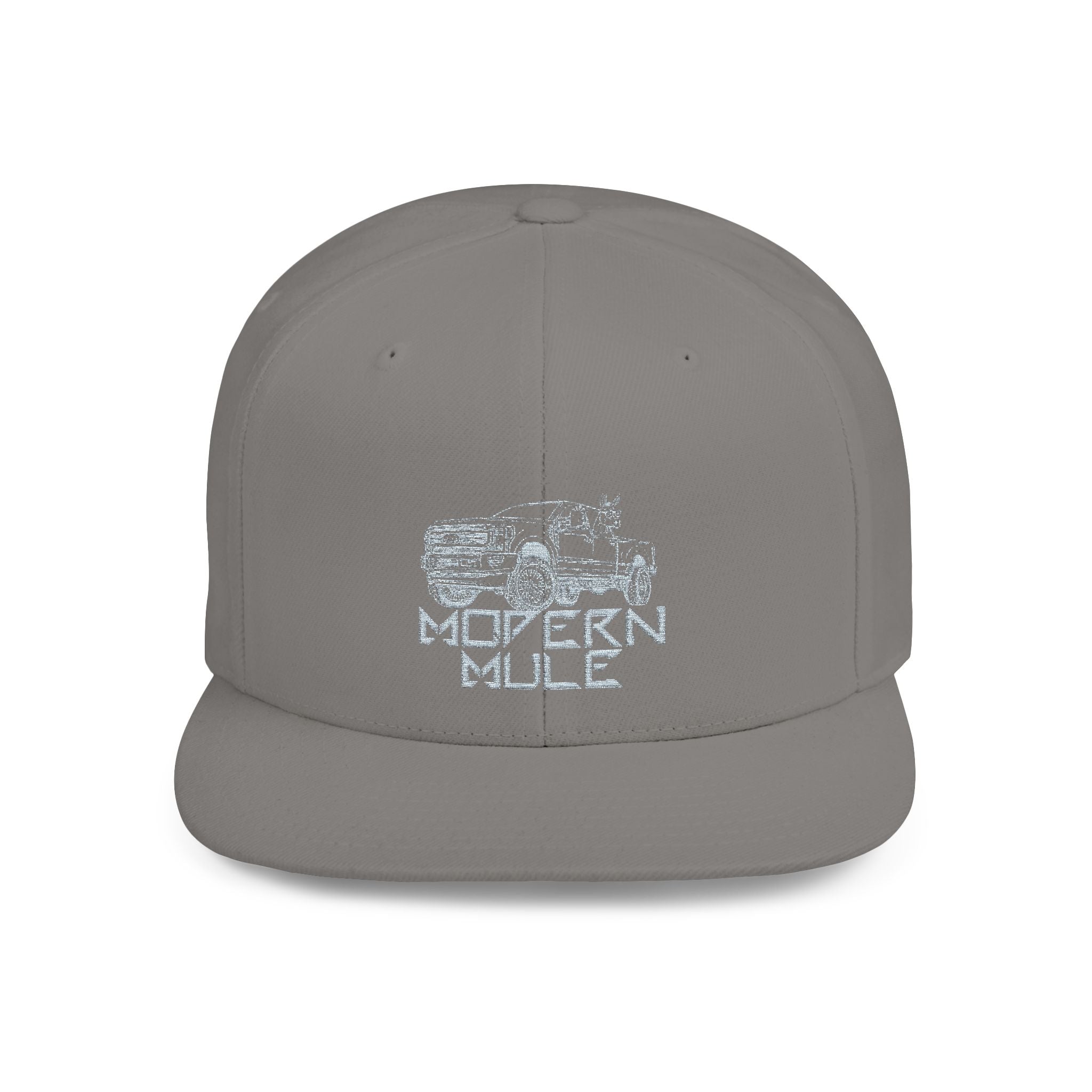 Teal Emblem Ford Diesel Truck Flat Bill Snapback — "Modern Mule"