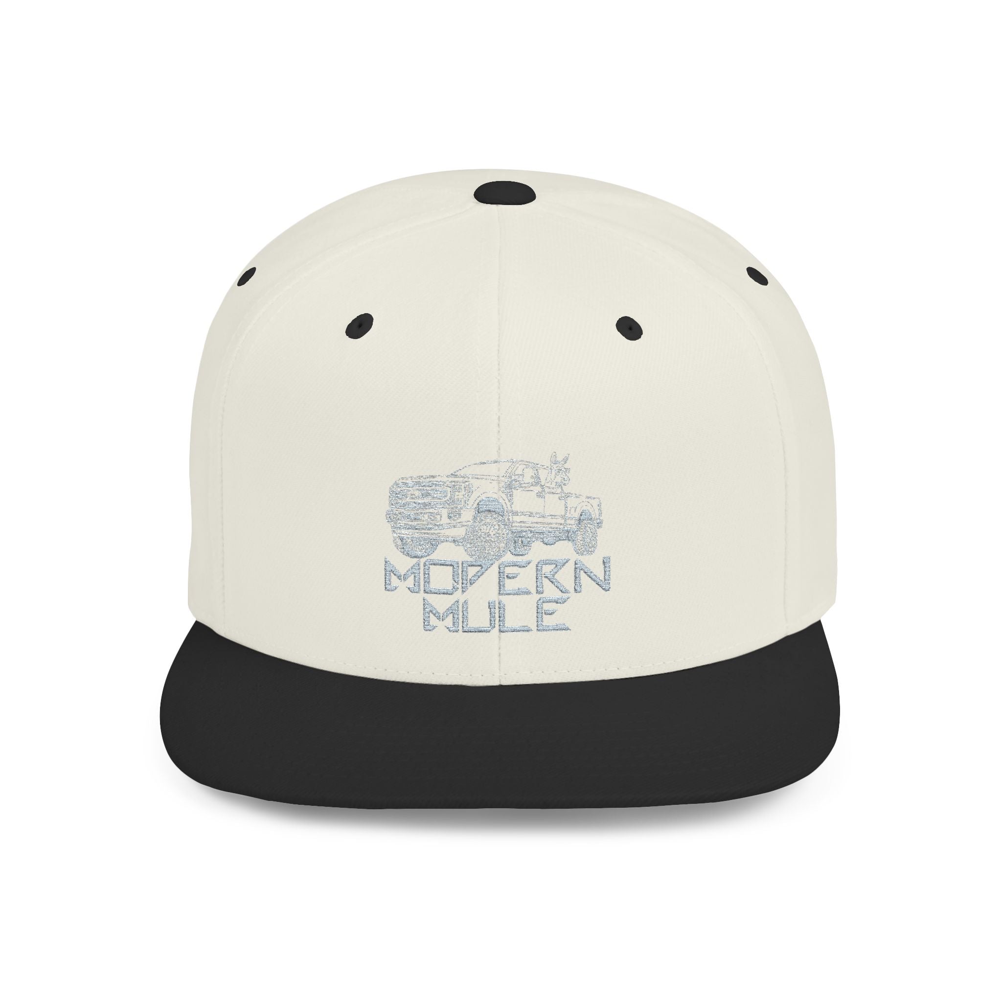 Teal Emblem Ford Diesel Truck Flat Bill Snapback — "Modern Mule"