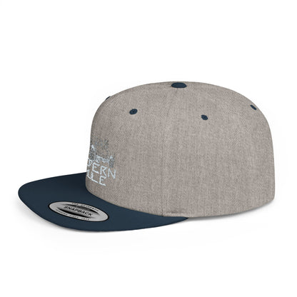 Teal Emblem Ford Diesel Truck Flat Bill Snapback — "Modern Mule"