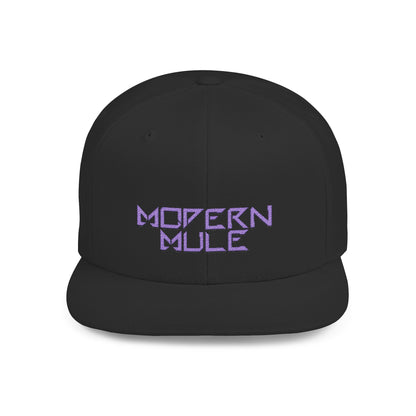 Royal Blue Logo Flat Bill Snapback — mdern mule Hat