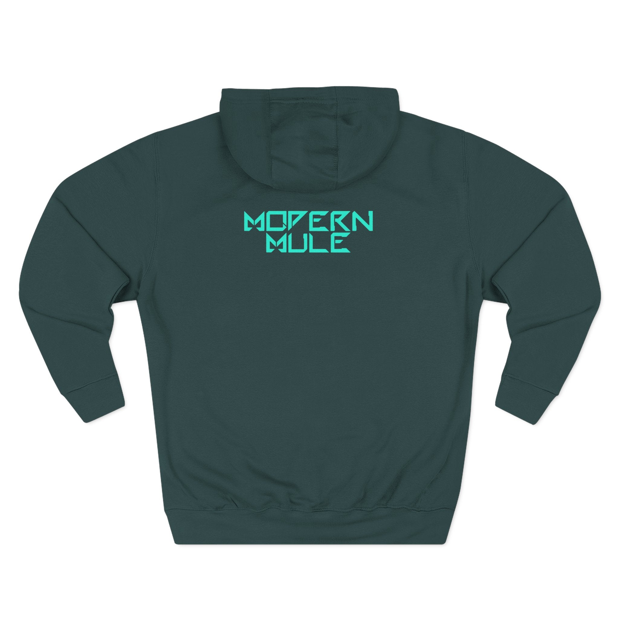 Modern Mule Logo Hoodie — Minimal Graphic Fleece Pullover