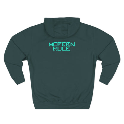 Modern Mule Logo Hoodie — Minimal Graphic Fleece Pullover