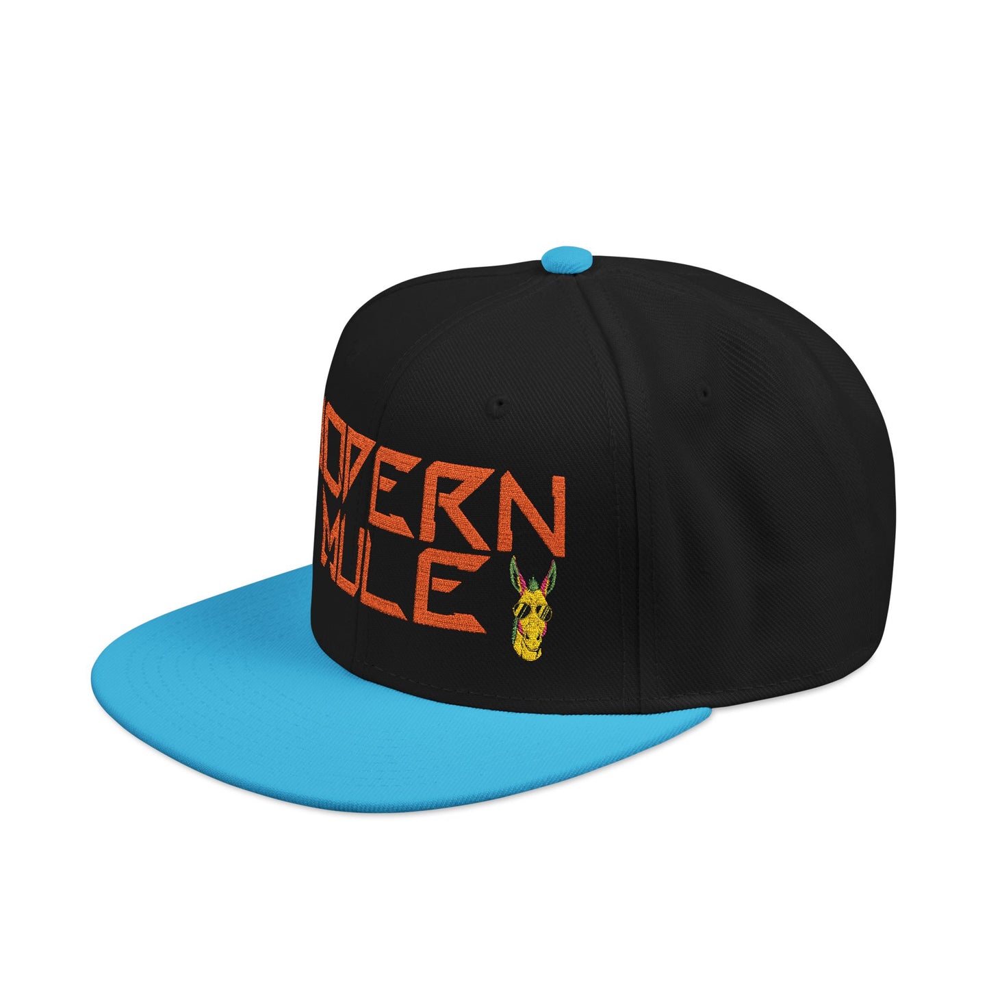 Snapback Hat — "Modern Mule Haulin' Auss" Embroidered Diesel Truck Design