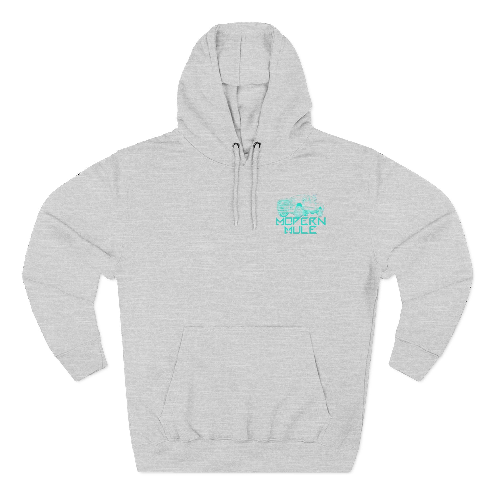 Modern Mule Logo Hoodie — Minimal Graphic Fleece Pullover