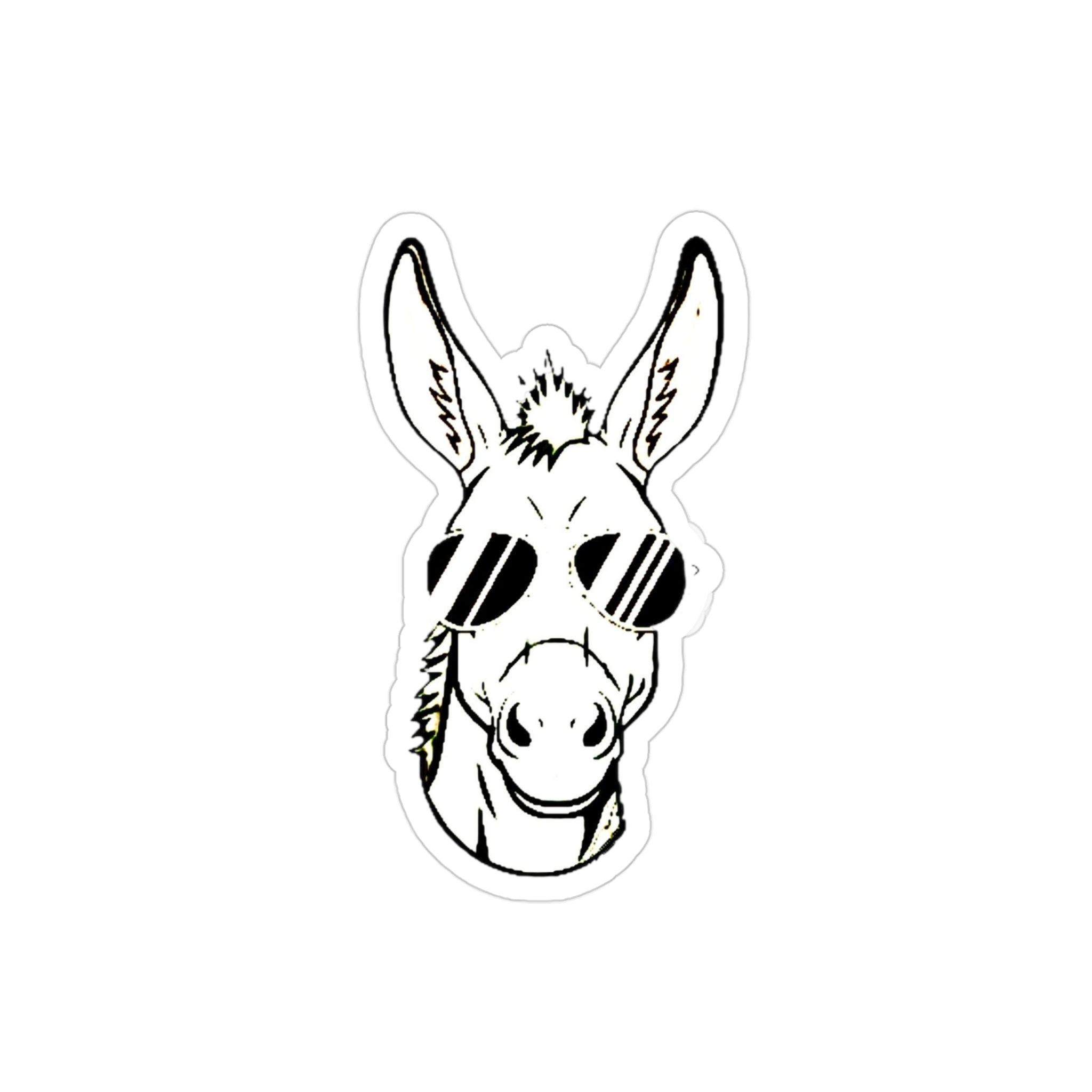 Transparent Outdoor Stickers, Die-Cut, 1pc