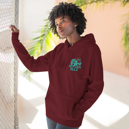Modern Mule Logo Hoodie — Minimal Graphic Fleece Pullover