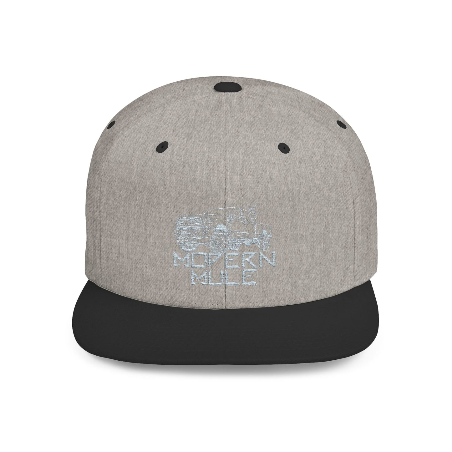 Teal Emblem Ford Diesel Truck Flat Bill Snapback — "Modern Mule"