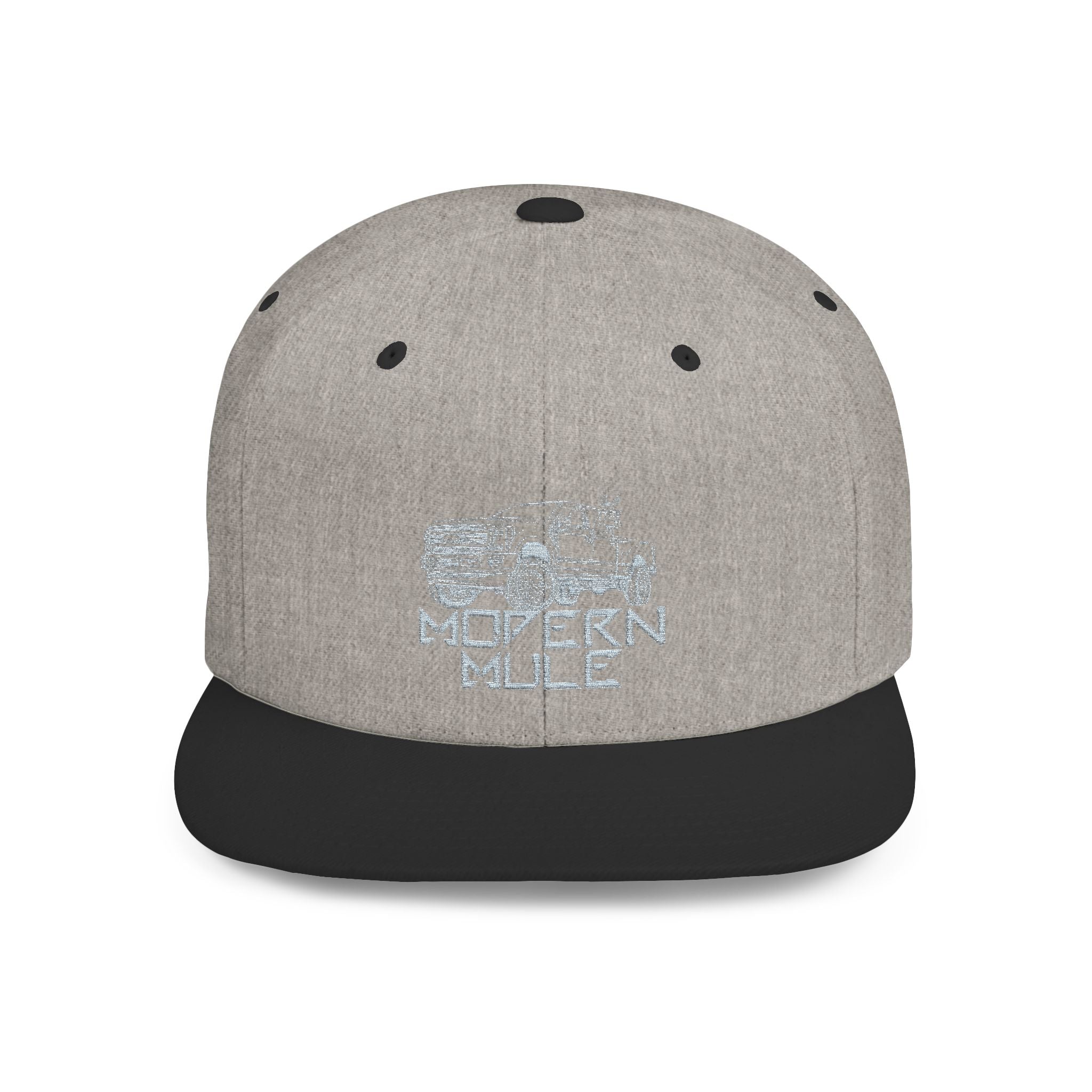 Teal Emblem Ford Diesel Truck Flat Bill Snapback — "Modern Mule"