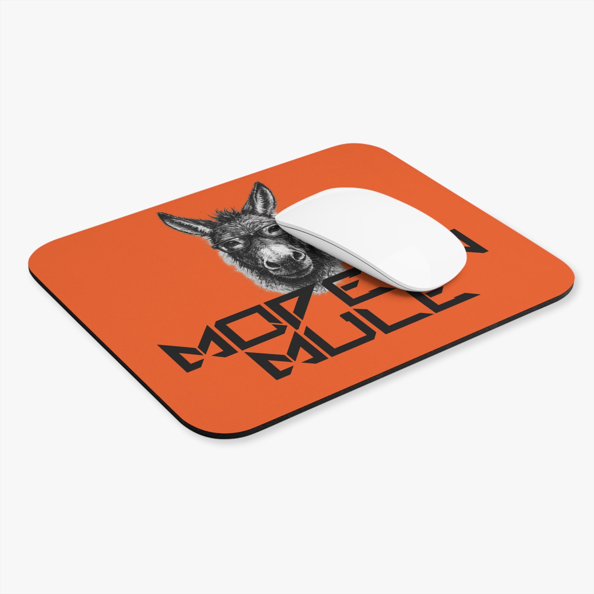 Modern Mule Mouse Pad — Funny Donkey Desk Mat for Office & Home