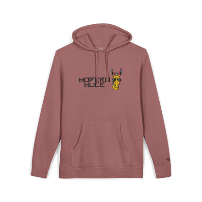 Modern Mule Funny Hoodie — Pigment-Dyed Casual Pullover
