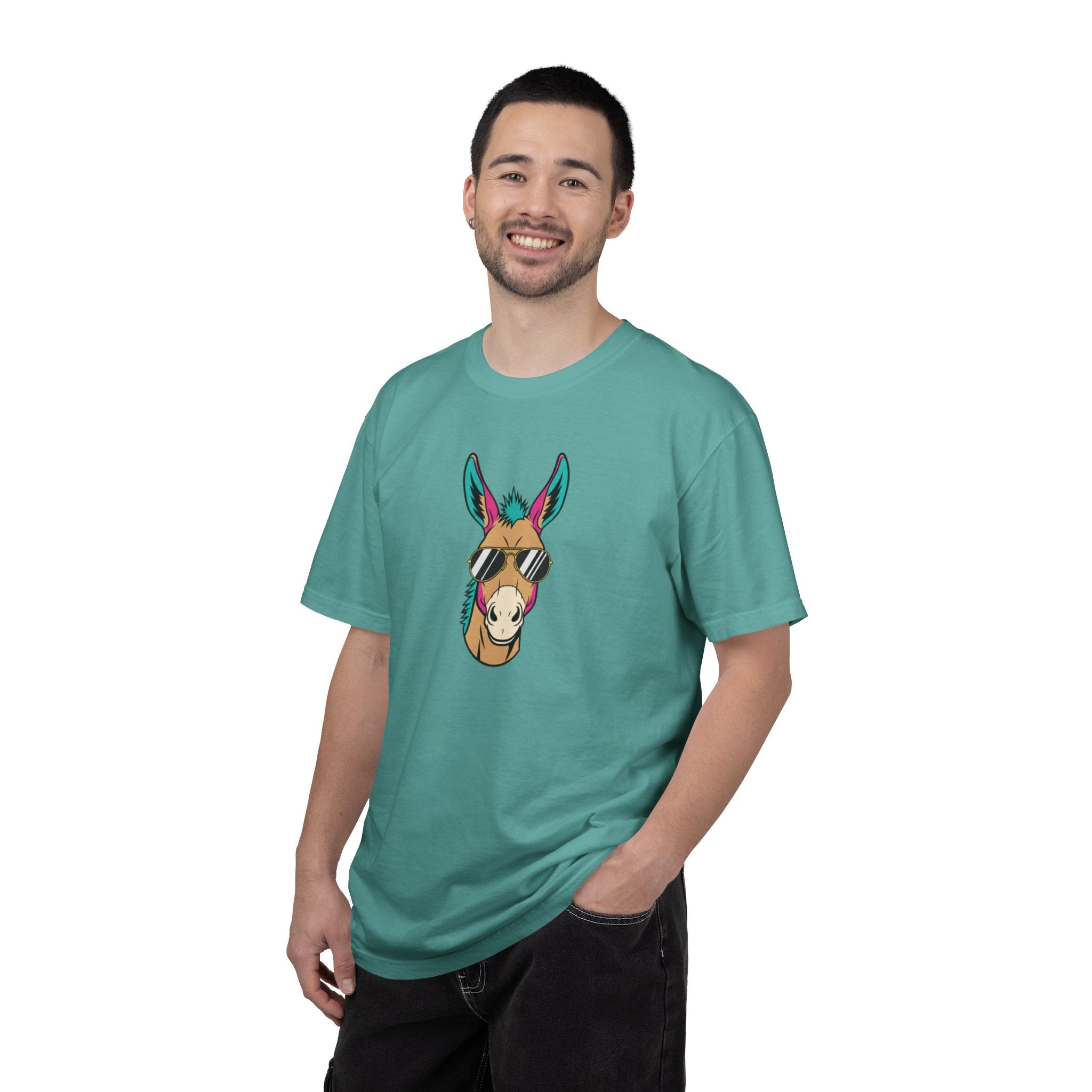 Funny Donkey Head with Glasses T-Shirt