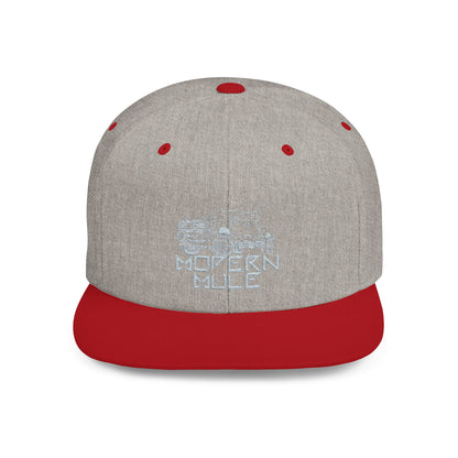 Teal Emblem Ford Diesel Truck Flat Bill Snapback — "Modern Mule"
