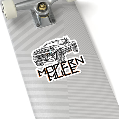 Modern Gully Truck Kiss-Cut Sticker — Off-Road Pickup Art Decal