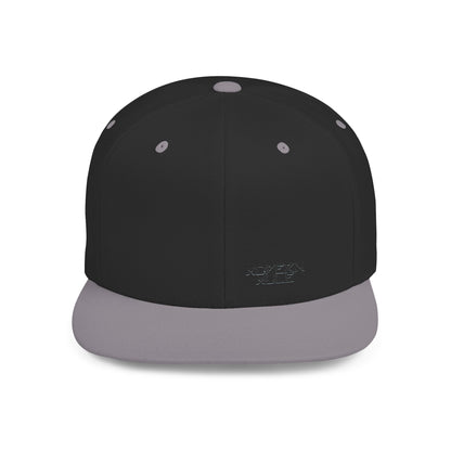 Modern Mule Flat Bill Snapback Hat — Minimal Embroidered Streetwear Cap