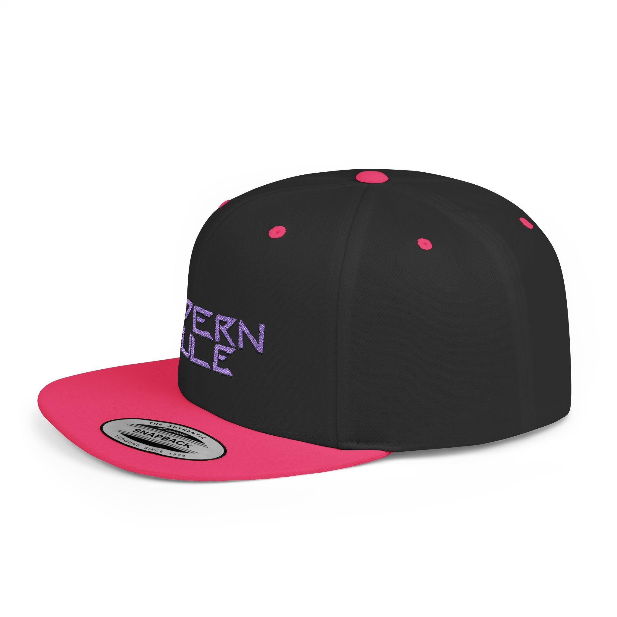 Royal Blue Logo Flat Bill Snapback — mdern mule Hat