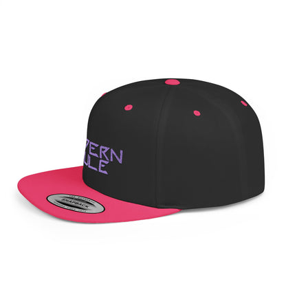 Royal Blue Logo Flat Bill Snapback — mdern mule Hat