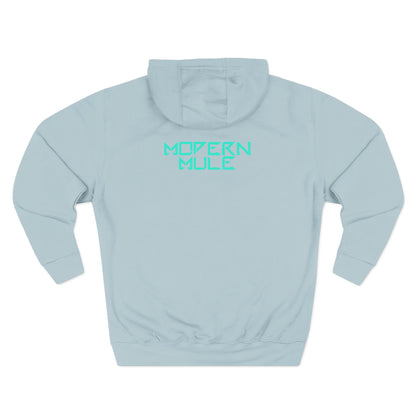 Modern Mule Logo Hoodie — Minimal Graphic Fleece Pullover