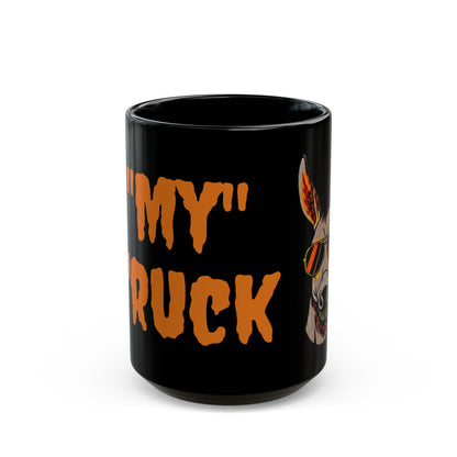 Funny Donkey Coffee Mug — "Don’t Mess With My" Graphic Black Mug (11oz & 15oz)