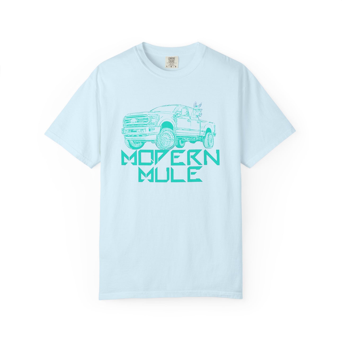 Modern Mule Truck T-Shirt — 'Modern Mule' Graphic Tee with Mini Donkey Back Art