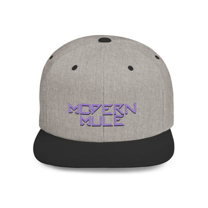 Royal Blue Logo Flat Bill Snapback — mdern mule Hat