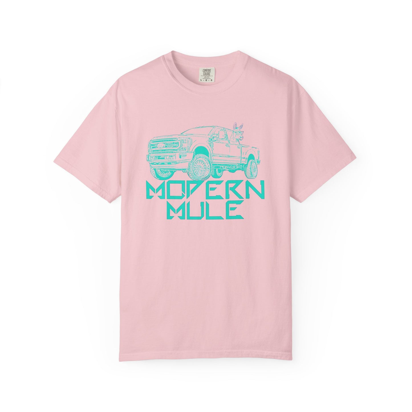 Modern Mule Truck T-Shirt — 'Modern Mule' Graphic Tee with Mini Donkey Back Art