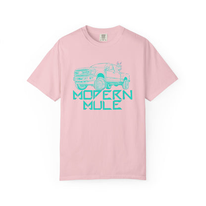 Modern Mule Truck T-Shirt — 'Modern Mule' Graphic Tee with Mini Donkey Back Art