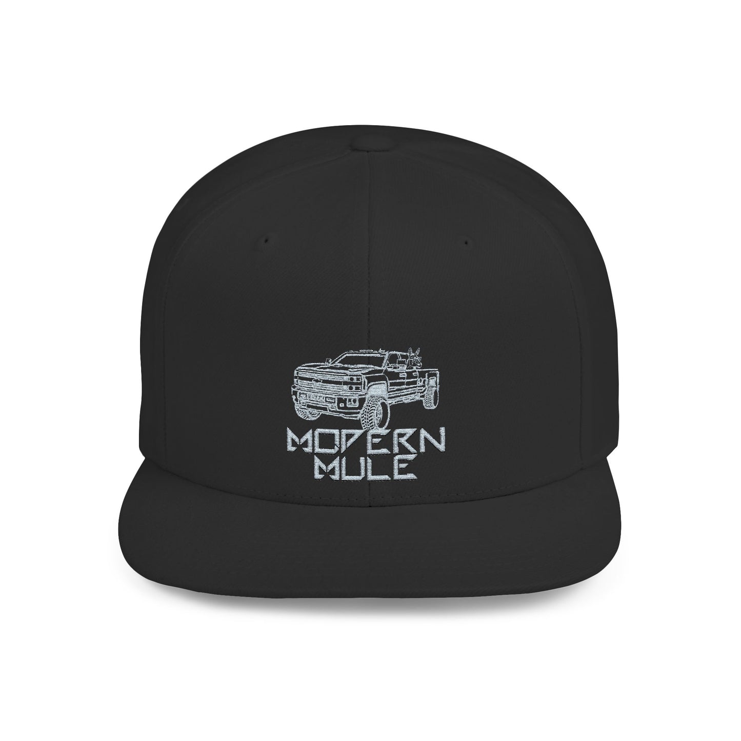 Flat Bill Snapback — "Ford Power Strock" Diesel Horse & Donkey Hat